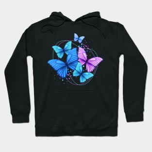 Flying Butterflies: Delicate Whimsy Hoodie
